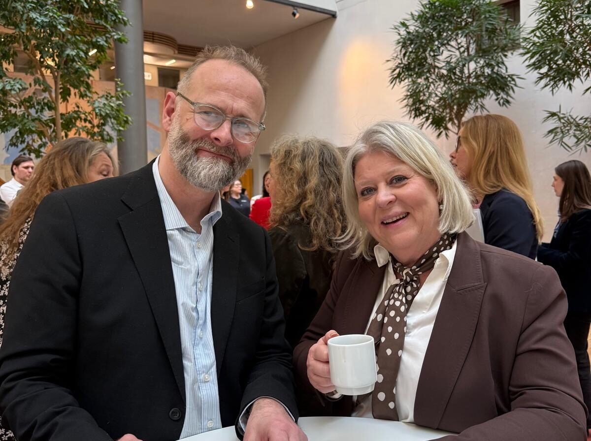 Klas Nelfelt och Socialtjänstministern.